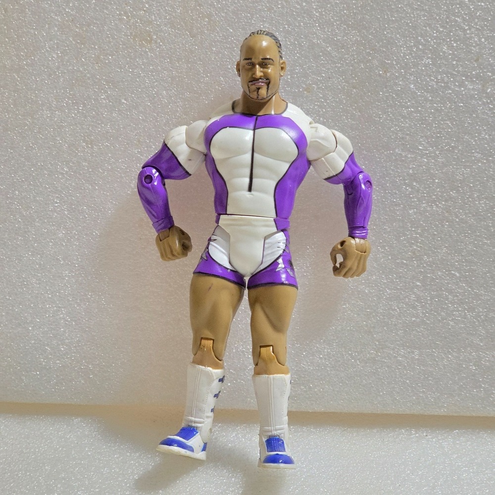 JAKKS Pacific WWE MVP 2003 Purple & White Vintage Wrestling Action Figure 7"